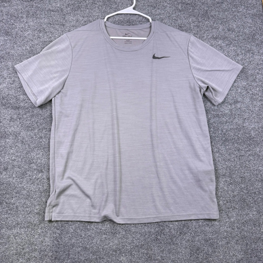 Nike Dri-FIT Legend Training Shirt Mens XL Tall Gray Short Sleeve Tee AJ8021-036
